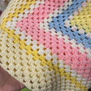 32. Handmade Crochet Throw Blanket (40x40in)